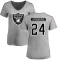 Women's Charles Woodson Name & Number Slim Fit T-Shirt - Ash