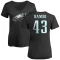 Women's Charleston Rambo Name & Number Slim Fit T-Shirt - Black