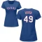 Women's Charlie Hough Name & Number T-Shirt - Royal