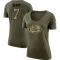 Women's Charvarius Ward Legend Salute to Service Scoop Neck T-Shirt - Olive