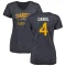 Women's Chase Daniel Distressed Name & Number Slim Fit V-Neck T-Shirt - Navy