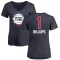 Women's Chauncey Billups Name and Number Banner Wave V-Neck T-Shirt - Navy