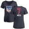 Women's Chimezie Metu Name and Number Banner Wave V-Neck T-Shirt - Navy