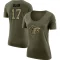 Women's Chris Blair Legend Salute to Service Scoop Neck T-Shirt - Olive