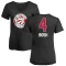 Women's Chris Bosh Name and Number Banner Wave V-Neck T-Shirt - Black