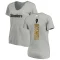 Women's Chris Boswell Backer V-Neck T-Shirt - Ash