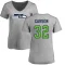 Women's Chris Carson Name & Number Slim Fit T-Shirt - Ash