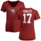 Women's Chris Conley Name & Number Slim Fit T-Shirt - Red