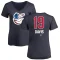 Women's Chris Davis Name and Number Banner Wave V-Neck T-Shirt - Navy