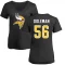 Women's Chris Doleman Name & Number Slim Fit T-Shirt - Black