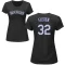 Women's Chris Flexen Name & Number T-Shirt - Black