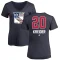 Women's Chris Kreider Name and Number Banner Wave V-Neck T-Shirt - Navy