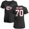 Women's Chris Williams Name & Number Slim Fit T-Shirt - Black