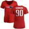 Women's Christian Barmore Name & Number Slim Fit T-Shirt - Red