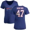 Women's Christian Benford Name & Number Slim Fit T-Shirt - Royal