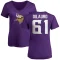 Women's Christian DiLauro Name & Number Slim Fit T-Shirt - Purple