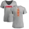 Women's Christian Okoye Backer V-Neck T-Shirt - Ash