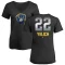 Women's Christian Yelich Midnight Mascot V-Neck T-Shirt - Black