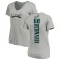 Women's Chuck Bednarik Backer V-Neck T-Shirt - Ash