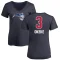 Women's Chuma Okeke Name and Number Banner Wave V-Neck T-Shirt - Navy