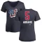 Women's CJ Abrams Name and Number Banner Wave V-Neck T-Shirt - Navy