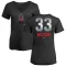 Women's C.J. Wilson Midnight Mascot V-Neck T-Shirt - Black