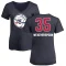 Women's Clarence Weatherspoon Name and Number Banner Wave V-Neck T-Shirt - Navy