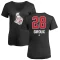 Women's Claude Giroux Name and Number Banner Wave V-Neck T-Shirt - Black