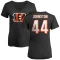 Women's Clay Johnston Name & Number Slim Fit T-Shirt - Black