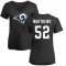 Women's Clay Matthews Name & Number Slim Fit T-Shirt - Black