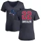 Women's Clyde Drexler Name and Number Banner Wave V-Neck T-Shirt - Navy