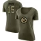 Women's Cody White Legend Salute to Service Scoop Neck T-Shirt - Olive