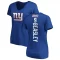 Women's Cole Beasley Backer Slim Fit T-Shirt - Royal