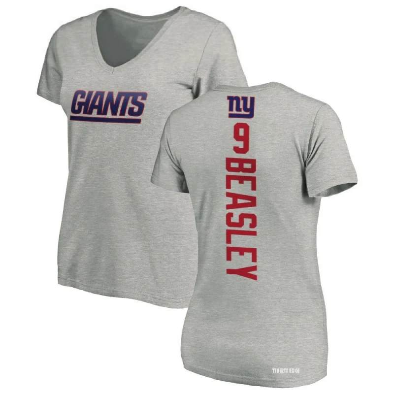 Women's Cole Beasley Backer V-Neck T-Shirt - Ash - Tshirtsedge