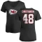 Women's Cole Christiansen Name & Number Slim Fit T-Shirt - Black