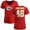 Women's Cole Christiansen Name & Number Slim Fit T-Shirt - Red