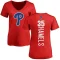 Women's Cole Hamels Backer Slim Fit T-Shirt - Red