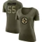 Women's Cole Holcomb Legend Salute to Service Scoop Neck T-Shirt - Olive