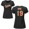 Women's Cole Irvin Name & Number T-Shirt - Black