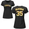 Women's Colin Holderman Name & Number T-Shirt - Black