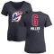 Women's Colin Miller Name and Number Banner Wave V-Neck T-Shirt - Navy