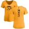 Women's Colin White One Color Backer T-Shirt - Gold