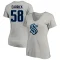 Women's Connor Carrick Name & Number V-Neck T-Shirt - Gray