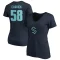 Women's Connor Carrick Name & Number V-Neck T-Shirt - Navy