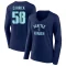 Women's Connor Carrick Name & Number Victory Arch T-Shirt - Navy