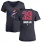 Women's Connor Ingram Name and Number Banner Wave V-Neck T-Shirt - Navy