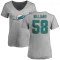 Women's Connor Williams Name & Number Slim Fit T-Shirt - Ash