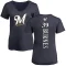 Women's Corbin Burnes Backer Slim Fit T-Shirt - Navy