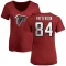 Women's Cordarrelle Patterson Name & Number Slim Fit T-Shirt - Red