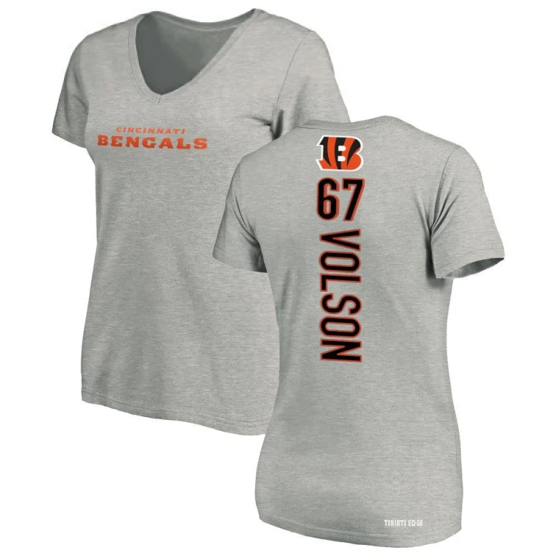 Cordell Volson Name & Number Game Day V-Neck T-Shirt - Black - Tshirtsedge